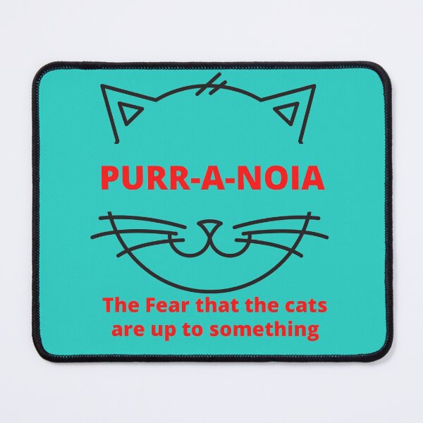 Item preview, Purr-A-noia funny cat art designed and sold by Tshepomuza.