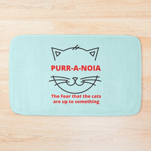 Item preview, Purr-A-noia funny cat art designed and sold by Tshepomuza.