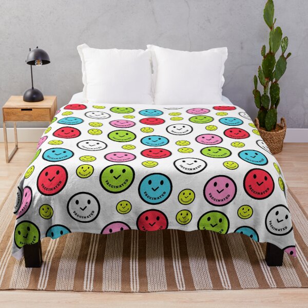 Item preview, Vaccinated Check - Colorful Vaccinated Smiley Face Sticker Pack designed and sold by molamode.
