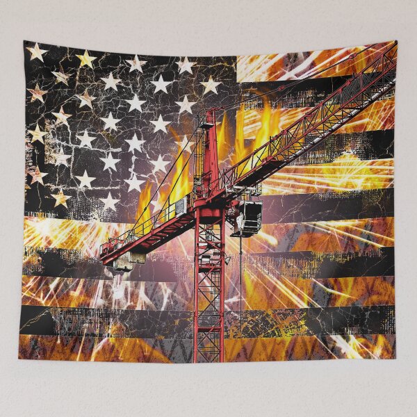 Item preview, Tower Crane Operator Flag designed and sold by Jared Davies.