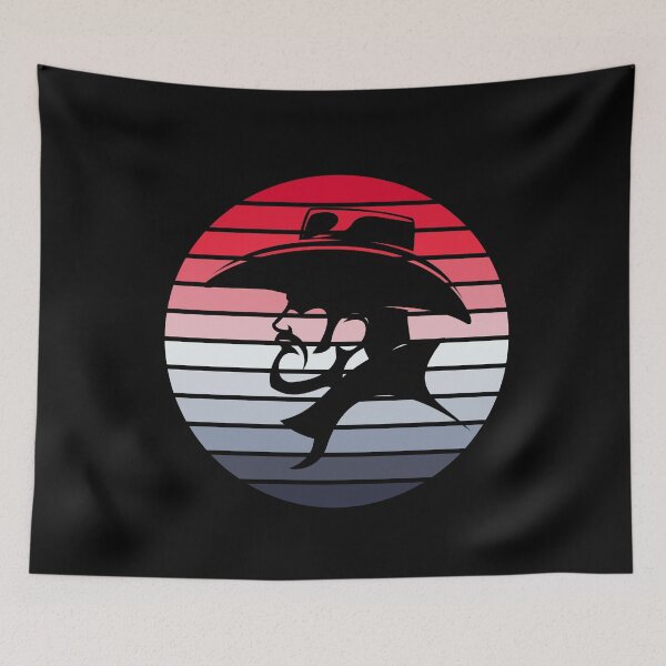 Item preview, Cowboy head retro sunset vintage designed and sold by Trantor-Tees.