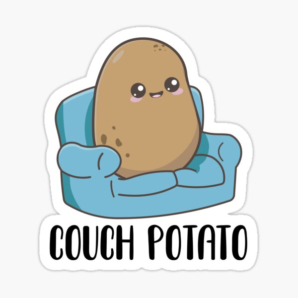 Couch Potato Kawaii Potato Cute Spud Potato Potato Jokes Sticker For Sale By Coolskin