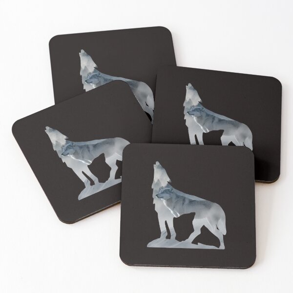 Item preview, Wolf silhouette design - Wolves designed and sold by Jessi-Sketches.