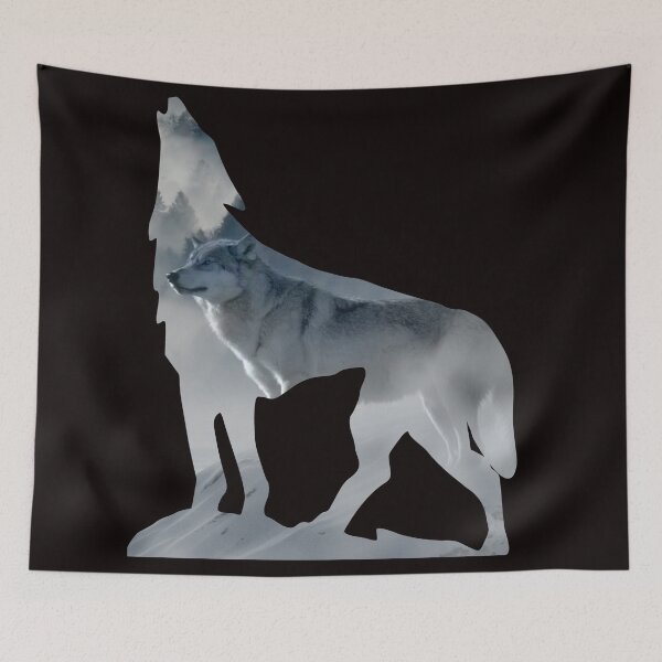 Item preview, Wolf silhouette design - Wolves designed and sold by Jessi-Sketches.
