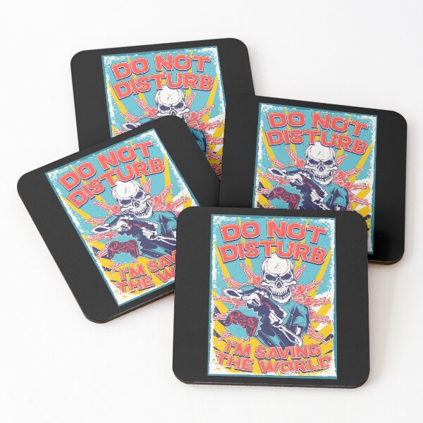 Item preview, Halloween skeleton video gamer! Do not disturb, I’ m saving the world! designed and sold by HROC.