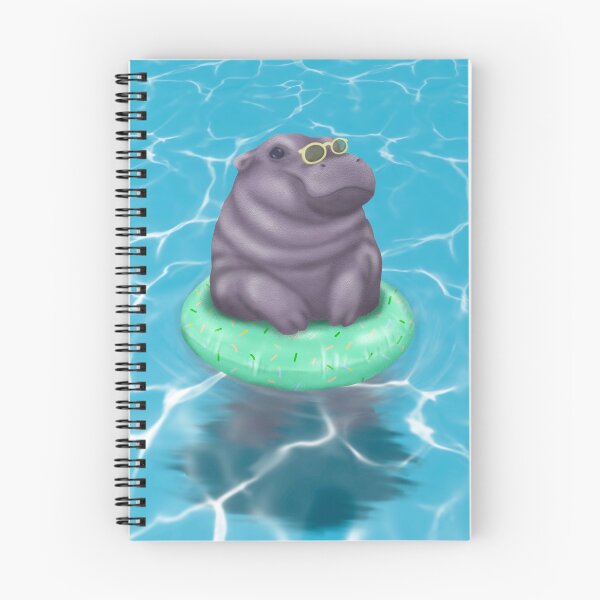Item preview, Summer vibe Hippo designed and sold by ScarmoScribbles.
