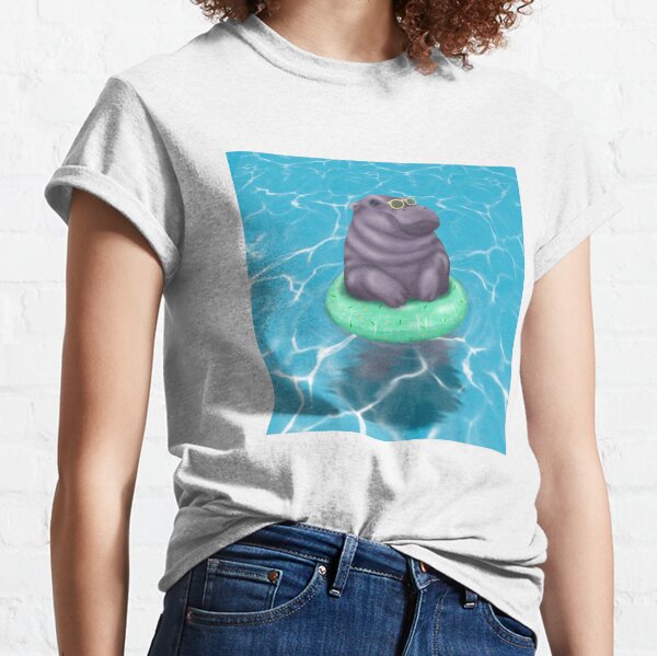 Summer vibe Hippo Classic T-Shirt