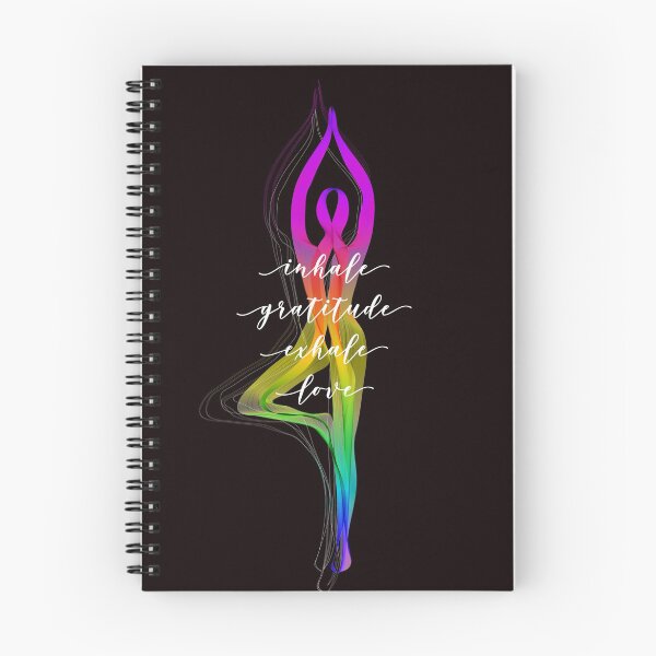 Item preview, Inhale Gratitude Exhale Love Yoga Pose designed and sold by checkertonetees.