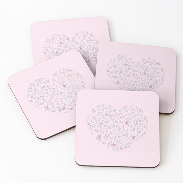 Item preview, Heart Shaped Pattern of Seahorses in Pink  designed and sold by penwah.