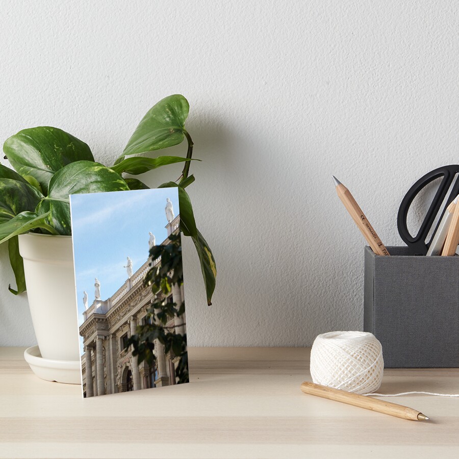Traditional building frontage, Vienna Art Board Print