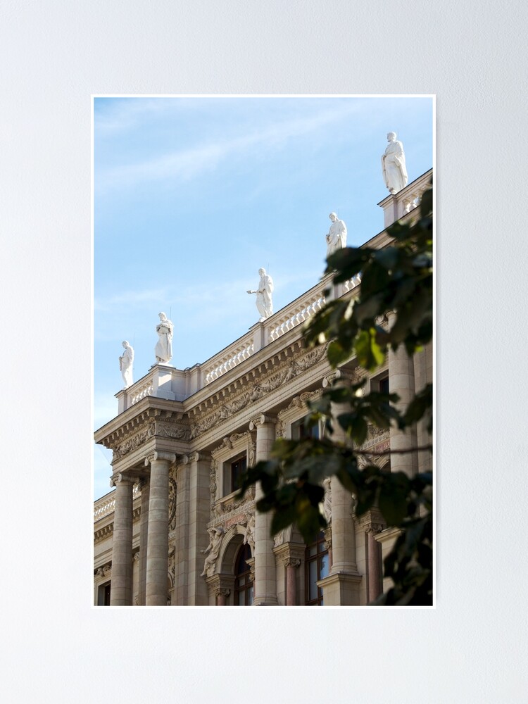 Alternate view of Traditional building frontage, Vienna Poster