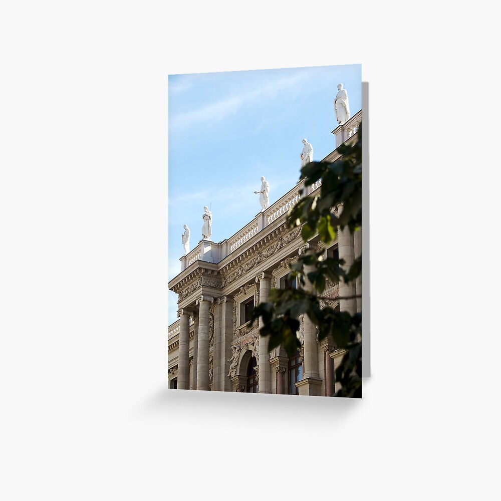 Traditional building frontage, Vienna Greeting Card
