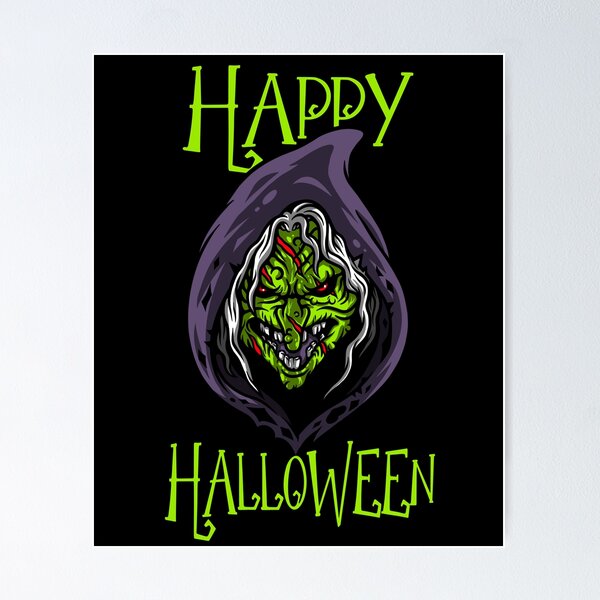 Item preview, Happy Halloween Witch designed and sold by MyFreakyWorld.