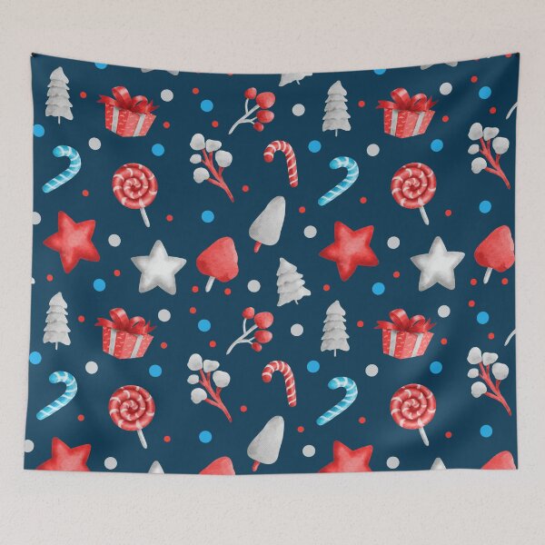 Item preview, Christmas Candy Land Red, White and Blue designed and sold by Bliss Find And Design.