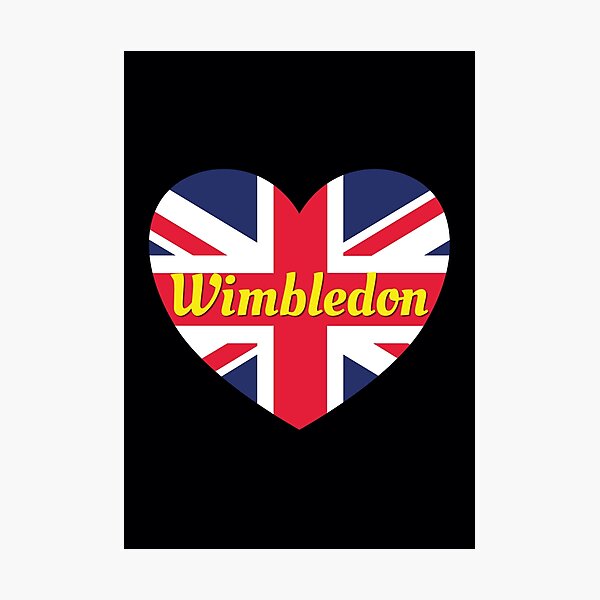 Item preview, Wimbledon England UK British Union Flag Heart - Wimbledon designed and sold by DPattonPD.
