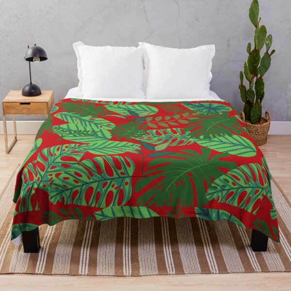 Item preview, Green Leaf Art on Red designed and sold by RiadMannan.