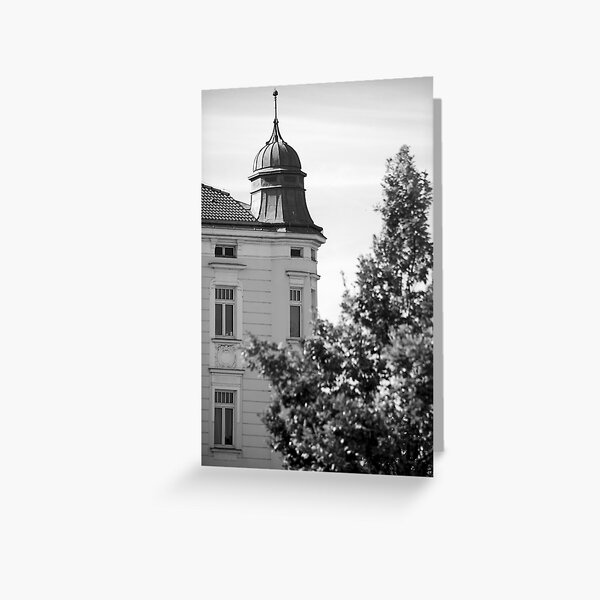 Trees and buildings, Vienna Greeting Card