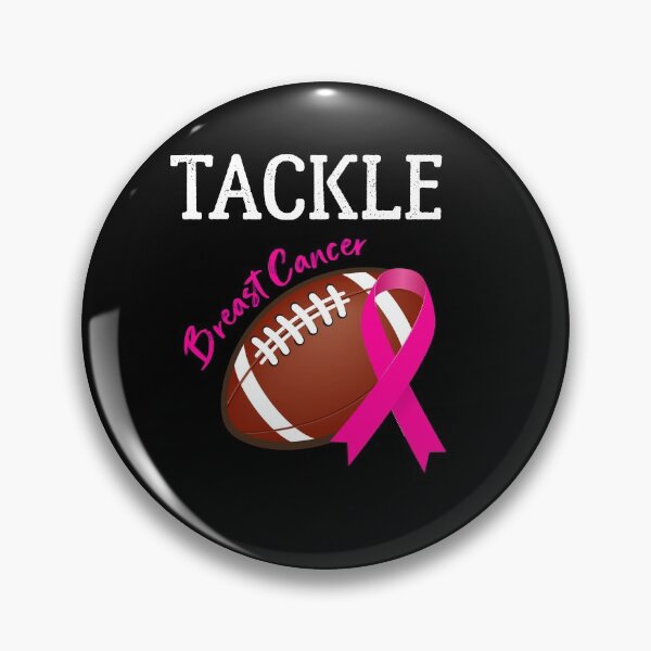 Item preview, Tackle Football Pink Ribbon Breast Cancer designed and sold by zedesigner-.