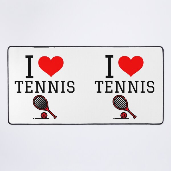 I Love Tennis Desk Mat
