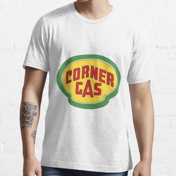 "Corner Gas Logo Wwhite Text Essential" Tshirt for Sale by