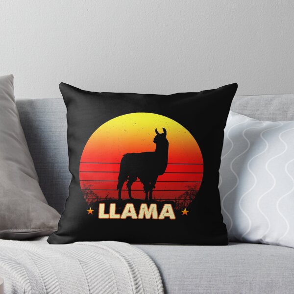 Item preview, llama Retro Vintage Sunset Animals designed and sold by Cuatrocaminos.