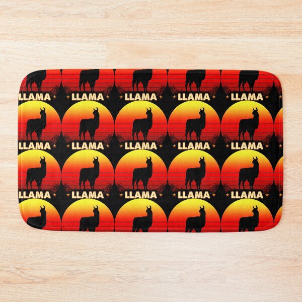 Item preview, llama Retro Vintage Sunset Animals designed and sold by Cuatrocaminos.