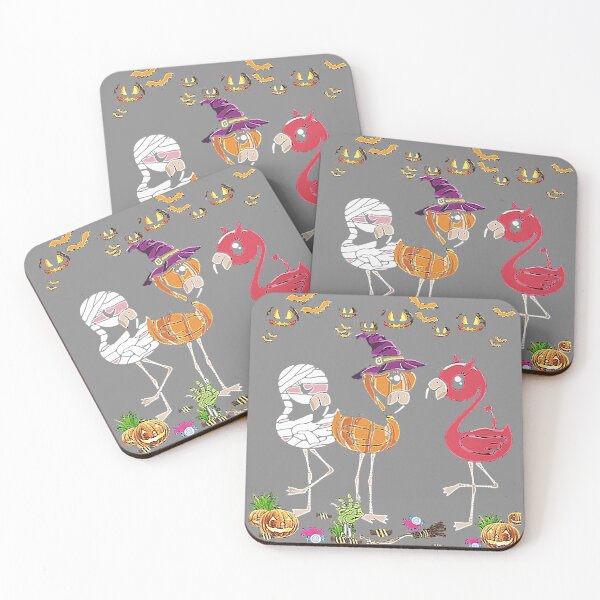 Item preview, Flamingo Party Halloween Night designed and sold by DyanStoy.