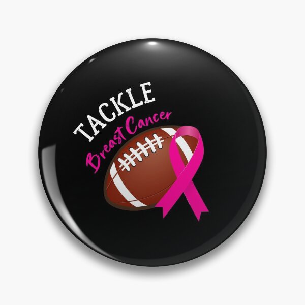 Item preview, Tackle Football Pink Ribbon Breast Cancer designed and sold by zedesigner-.
