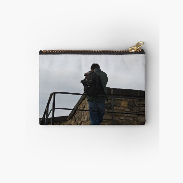 Item preview, Tourist taking photos inside Edinburgh Castle designed and sold by ashishagarwal74.