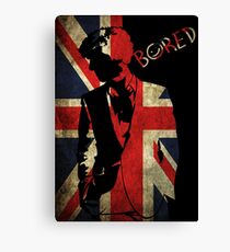 Sherlock Bored Vector Canvas Print