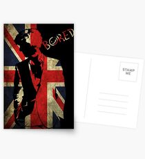Sherlock Bored Vector Postcards