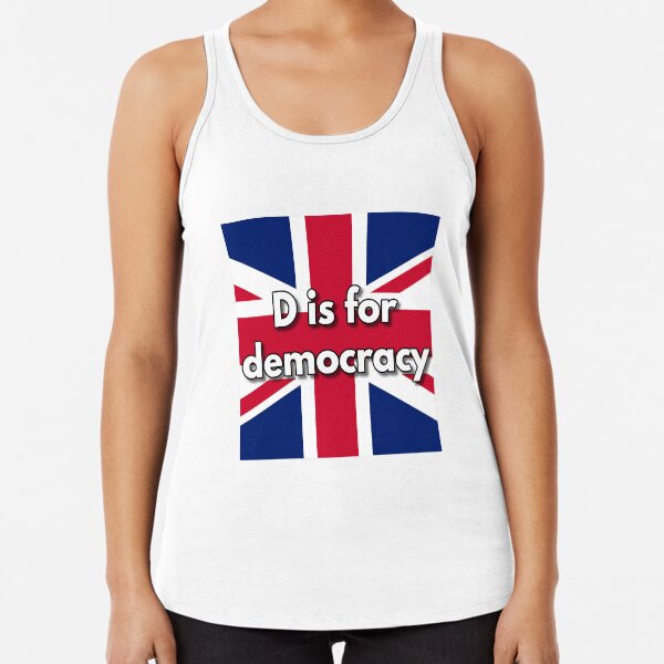 D is for Democracy Racerback Tank Top