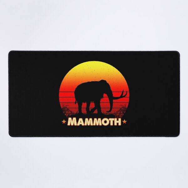 Item preview, Mammoth Dinosaur Prehistoric,Retro Vintage Sunset Animals designed and sold by Cuatrocaminos.