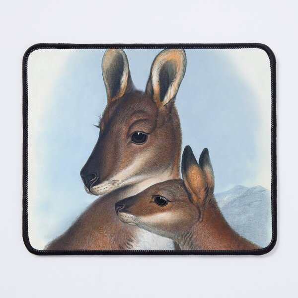 Item preview, Bennett's Wallaby With Her Joey designed and sold by TheCurators.
