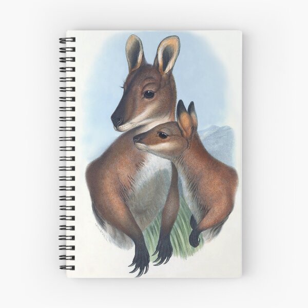 Item preview, Bennett's Wallaby With Her Joey designed and sold by TheCurators.
