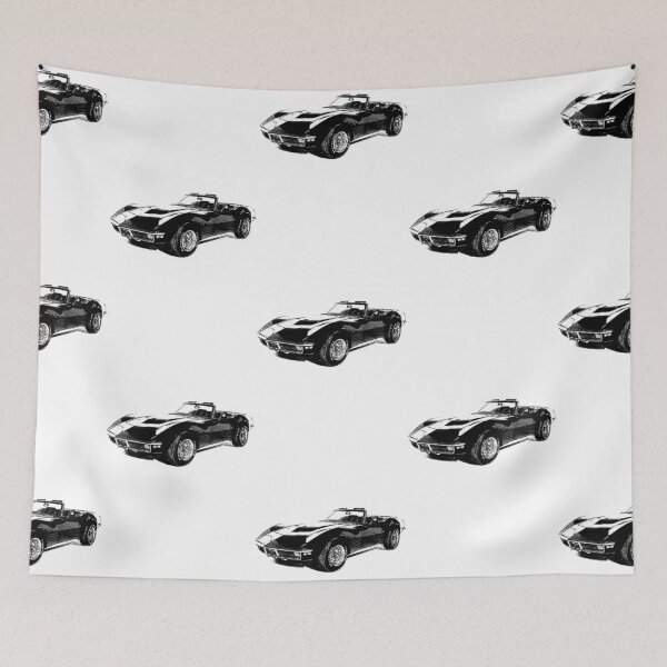 Item preview, 1971 Chevrolet Corvette convertible drawing designed and sold by JonesAshera.