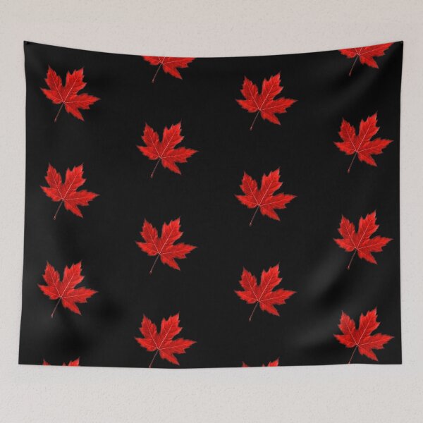 Item preview, red Maple Leaf stickers designed and sold by PAYSD.