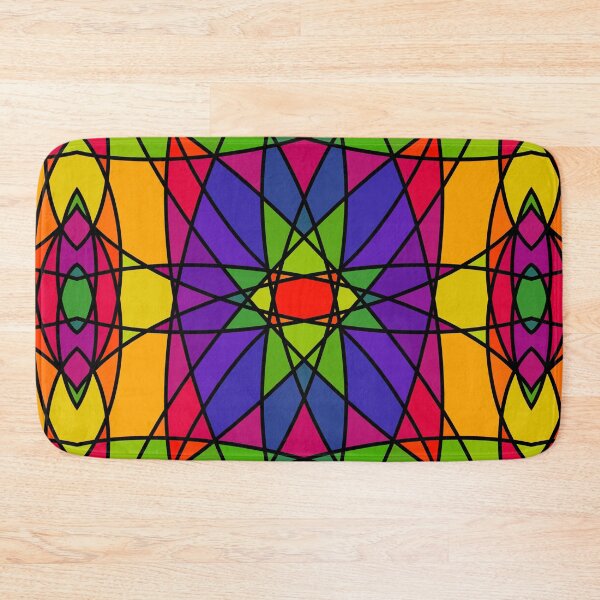 Item preview, Stained Glass Mosaic Flower Burst designed and sold by ThatsJustJilly.