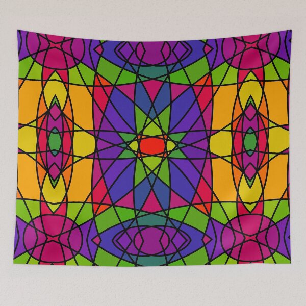 Item preview, Stained Glass Mosaic Flower Burst designed and sold by ThatsJustJilly.