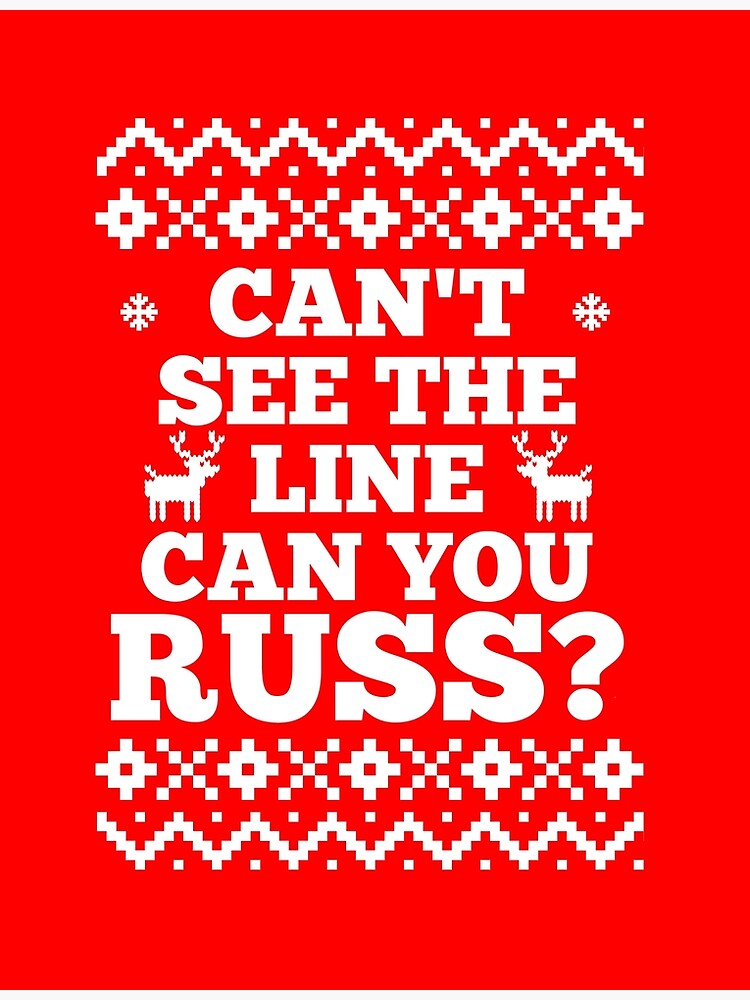 Funny Christmas Vacation Movie Quote Cant See the Line Christmas Stockings