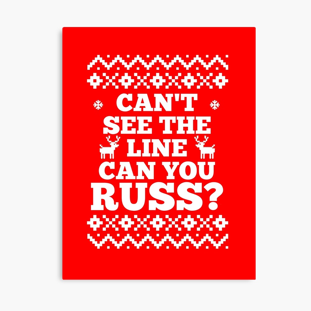 Funny Christmas Vacation Movie Quote Cant See the Line Christmas Stockings