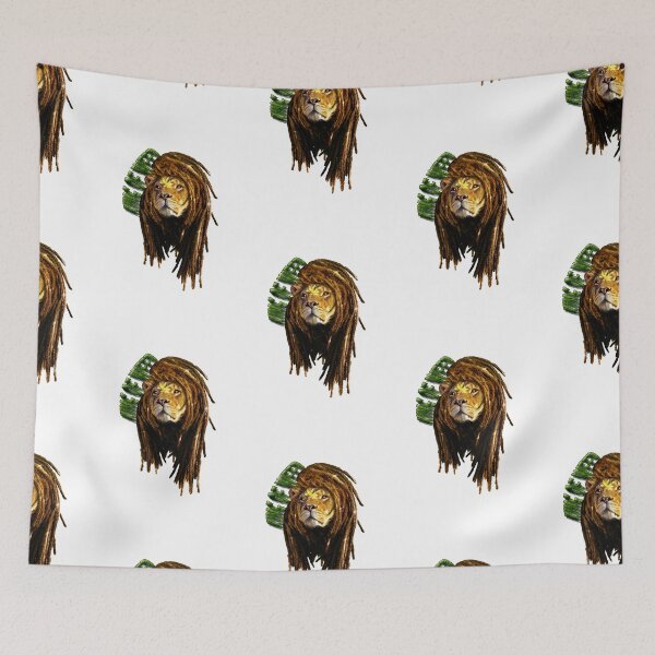 Item preview, Lion Braid Rastafari Reggae, reggae, mammal, designed and sold by JonesAshera.