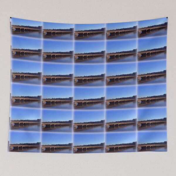 Item preview, Bideford Bridge in Blue designed and sold by Charmiene Maxwell-Batten.