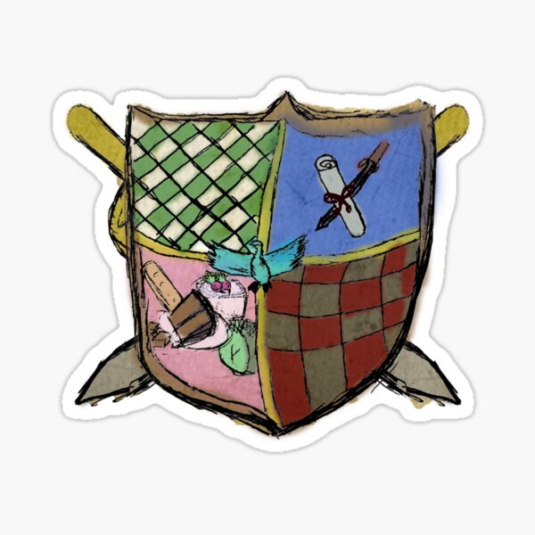 Kooky Coat of Arms Sticker