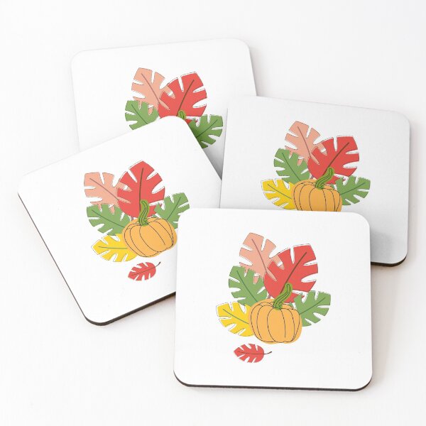 Item preview, Leaves and Pumpkins designed and sold by AleksaDesignMTL.