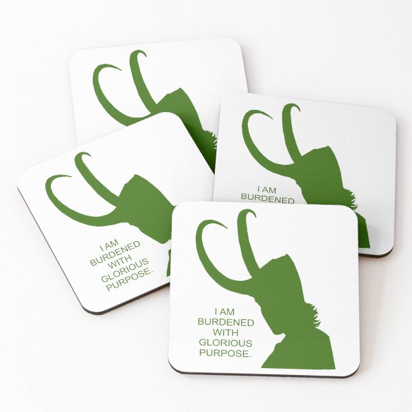 Item preview, Loki I am burdened with glorious purpose all green designed and sold by JonesAshera.