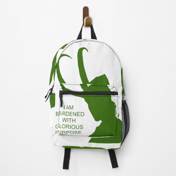 Item preview, Loki I am burdened with glorious purpose all green designed and sold by JonesAshera.