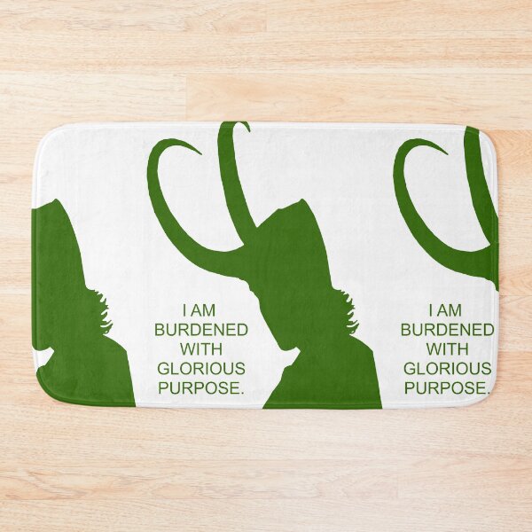 Item preview, Loki I am burdened with glorious purpose all green designed and sold by JonesAshera.