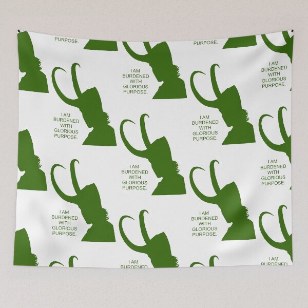 Item preview, Loki I am burdened with glorious purpose all green designed and sold by JonesAshera.
