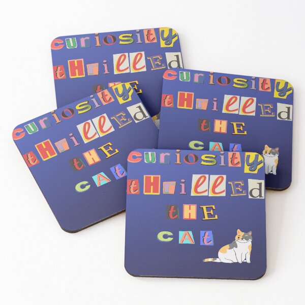 Item preview, Curiosity Thrilled the Cat designed and sold by Write-to-Rebel.